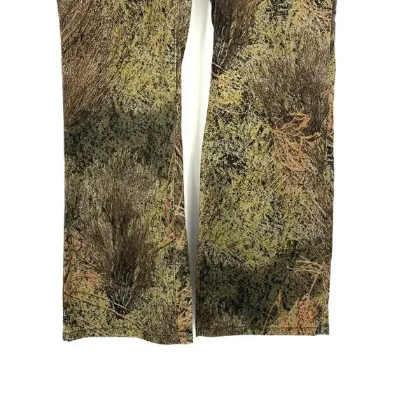 MOSSY OAK Brush Camo Set, T-Shirt and Pants Green Beige Brown 2XL / 14 - Picture 7 of 10